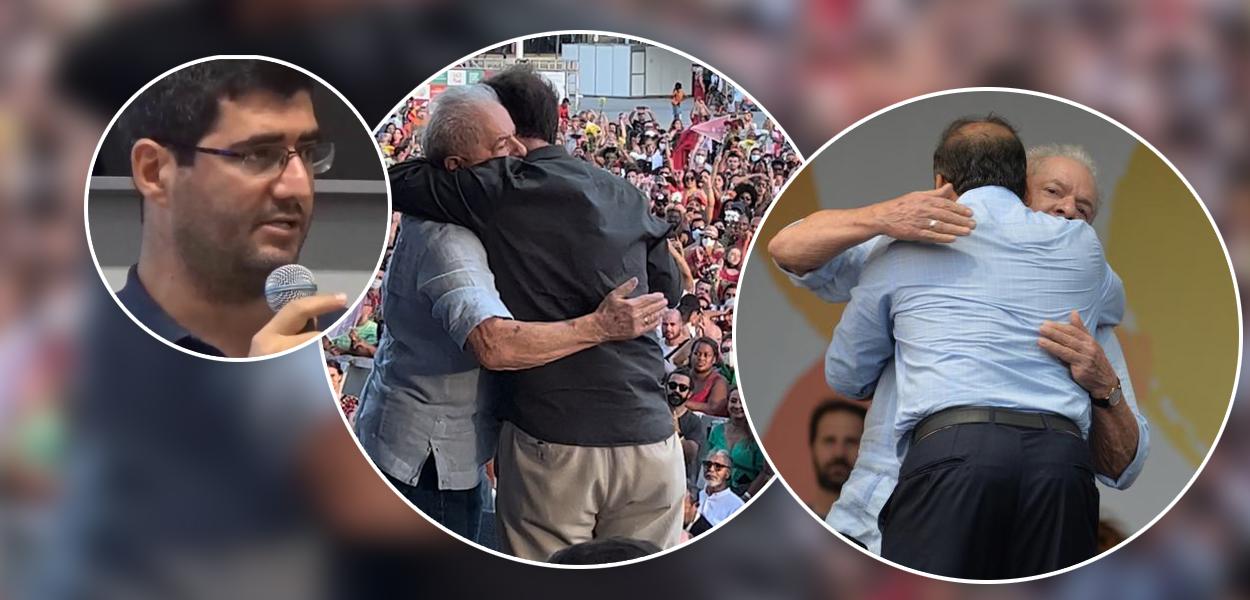 Rodrigo Padula, Marcelo Freixo com Lula e Rodrigo Neves com Lula (Foto: Reprodução/Youtube | Reprodução/Twitter) www.brasil247.com - Rodrigo Padula, Marcelo Freixo com Lula e Rodrigo Neves com Lula