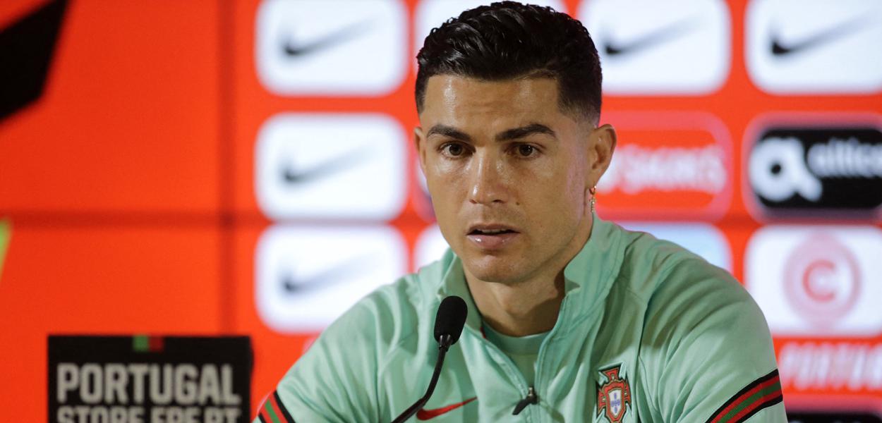 Cristiano Ronaldo concede entrevista coletiva 28/03/2022REUTERS/Miguel Vidal (Foto: REUTERS/Miguel Vidal) www.brasil247.com - Cristiano Ronaldo concede entrevista coletiva 28/03/2022REUTERS/Miguel Vidal
