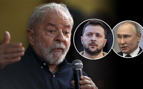 Lula, Volodymyr Zelensky e Vladimir Putin (Foto: Reuters) Lula, Volodymyr Zelensky e Vladimir Putin