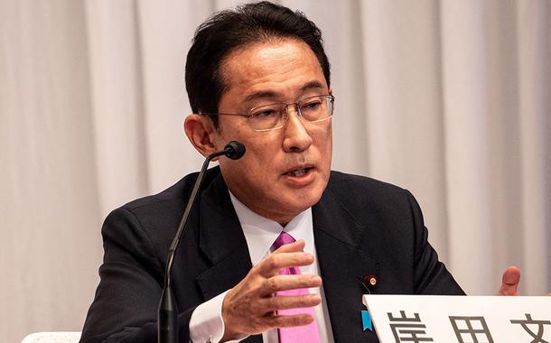 Fumio Kishida, primeiro-ministro do Japão (Foto: Reuters) Fumio Kishida, primeiro-ministro do Japão