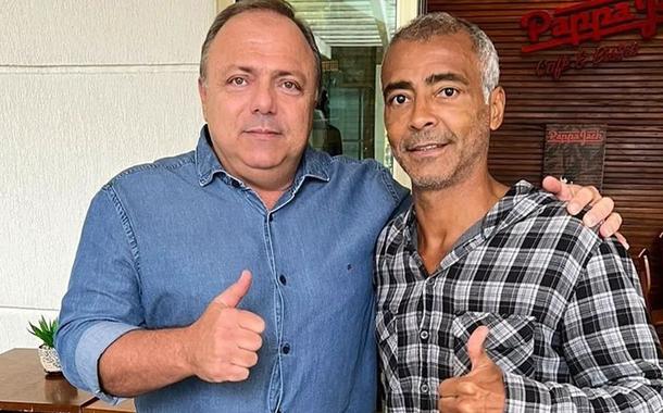 Pazuello e Romário (Foto: Reprodução/Instagram) Pazuello e Romário