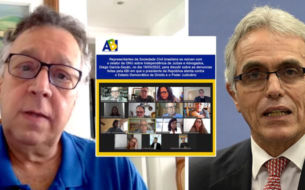 O presidente da Associação Brasileira de Imprensa, Octávio Costa, e o relator da ONU sobre Independência de Juízes e Advogados, Diego Garcia-Sayán (Foto: Reprodução) O presidente da Associação Brasileira de Imprensa, Octávio Costa, e o relator da ONU sobre Independência de Juízes e Advogados, Diego Garcia-Sayán