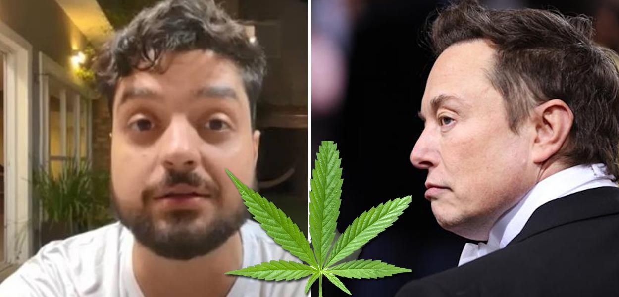 Uoutuber Bruno Aiub, o Monark, e o empresário Elon Musk (Foto: youtuber Bruno Aiub, o Monark) www.brasil247.com - Uoutuber Bruno Aiub, o Monark, e o empresário Elon Musk