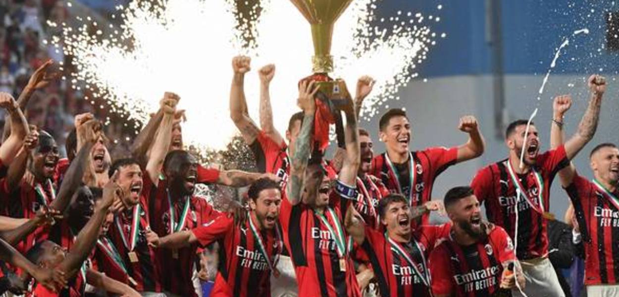 Milan campeão italiano 2022 (Foto: Ansa Brasil) www.brasil247.com - Milan campeão italiano 2022