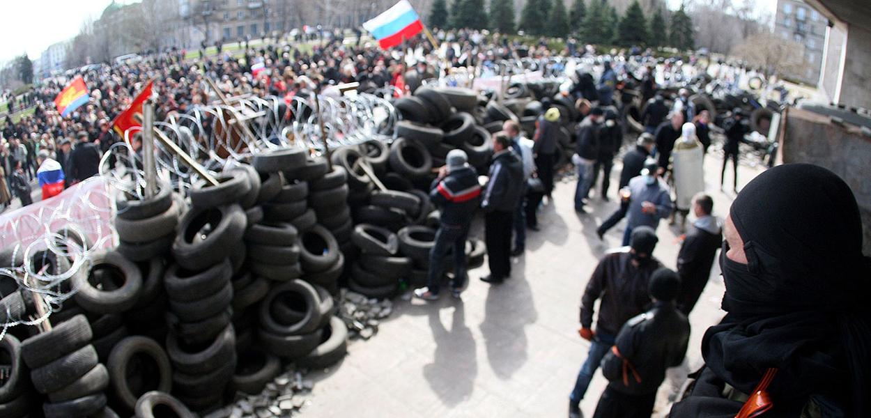 Rebeldes de etnia russa de Donbass (Foto: Valter Lima) www.brasil247.com - Rebeldes de etnia russa de Donbass