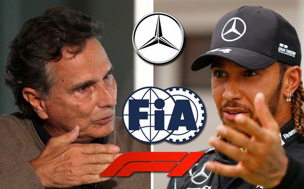 Nelson Piquet e Lewis Hamilton (Foto: ABR | Reprodução | Reuters) Nelson Piquet e Lewis Hamilton