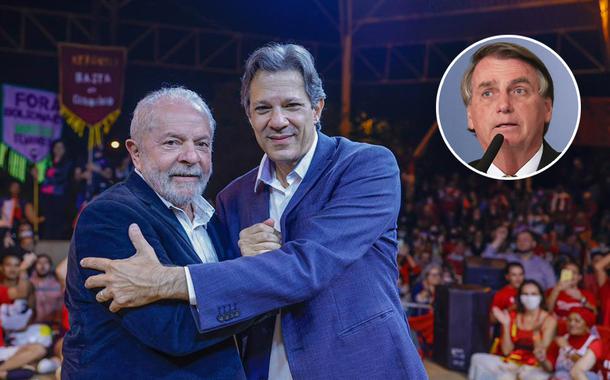 Lula, Fernando Haddad e Jair Bolsonaro (Foto: Ricardo Stuckert | Anderson Riedel/PR) Lula, Fernando Haddad e Jair Bolsonaro