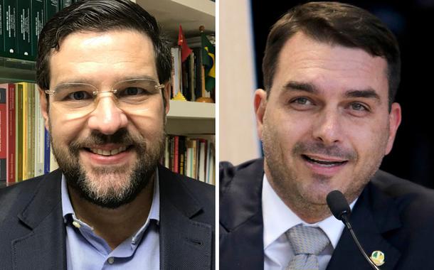 Jurista Marcelo Uchôa e o senador Flávio Bolsonaro (Foto: Divulgação | ABr) Jurista Marcelo Uchôa e o senador Flávio Bolsonaro