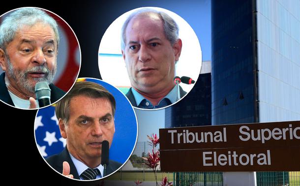 Lula, Bolsonaro e Ciro Gomes (Foto: ABr) Lula, Bolsonaro e Ciro Gomes