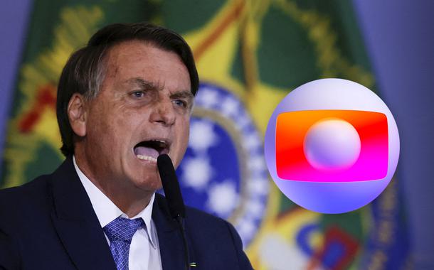 Bolsonaro e logo da Globo (Foto: REUTERS/Ueslei Marcelino | Reprodução) Bolsonaro e logo da Globo