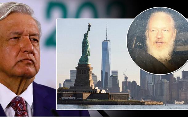 Presidente do México sugere desmontar Estátua da Liberdade se Assange for condenado nos EUA