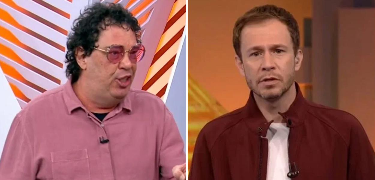 Casagrande e Thiago Leifert (Foto: Reprodução) www.brasil247.com - Casagrande e Thiago Leifert