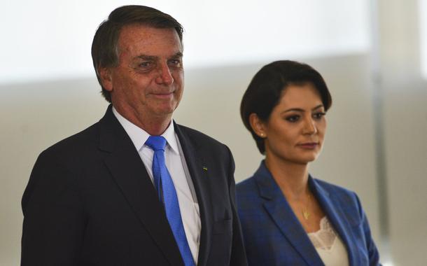 Jair Bolsonaro e Michelle (Foto: Marcelo Camargo/Agência Brasil) Jair Bolsonaro e Michelle
