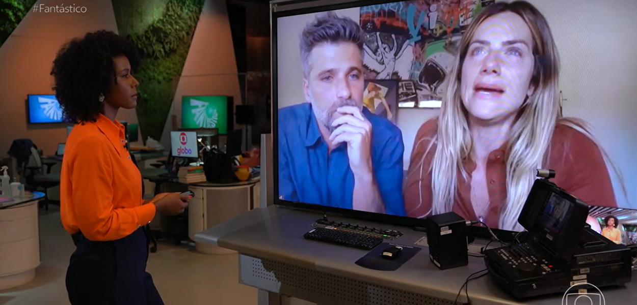 Maju, Bruno Gagliasso e Giovanna Ewbank (Foto: Reprodução/TV Globo) www.brasil247.com - Maju, Bruno Gagliasso e Giovanna Ewbank