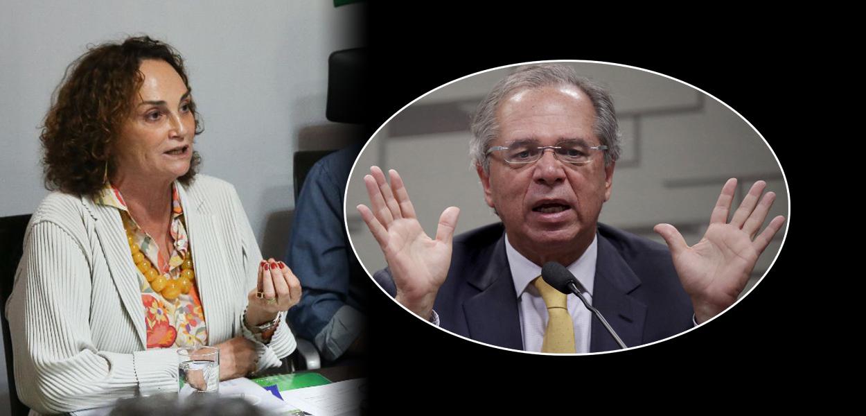 Elena Landau e Paulo Guedes (Foto: Flickr/Simone Tebet | REUTERS/Ueslei Marcelino) www.brasil247.com - Elena Landau e Paulo Guedes