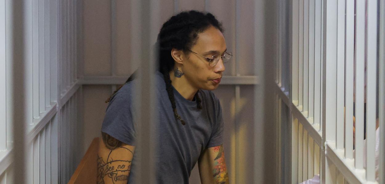 Jogadora de basquete norte-americana Brittney Griner (Foto: Reuters / Evgenia Novozhenina) www.brasil247.com - Jogadora de basquete norte-americana Brittney Griner