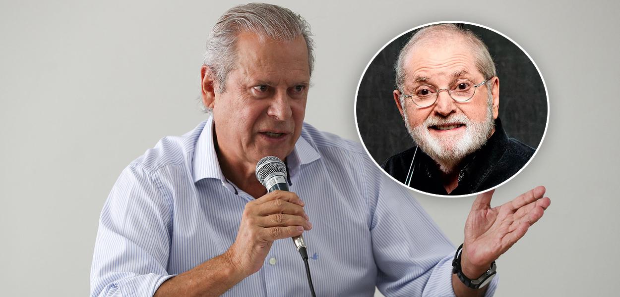 José Dirceu e Jô Soares (Foto: Lula Marques | Divulgação) www.brasil247.com - José Dirceu e Jô Soares