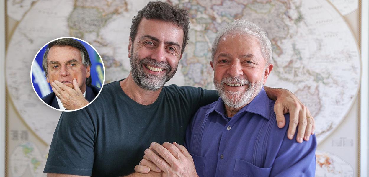 Bolsonaro e Freixo com Lula (Foto: REUTERS/Adriano Machado | Ricardo Stuckert) www.brasil247.com - Bolsonaro e Freixo com Lula