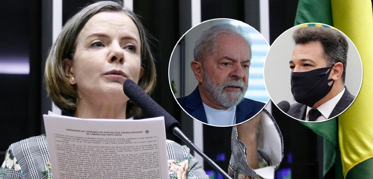 www.brasil247.com - Gleisi Hoffmann, Lula e Marco Feliciano