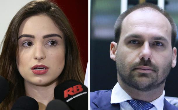 Patricia Lélis terá que depor em Brasília para explicar por que chamou Eduardo Bolsonaro de bananinha