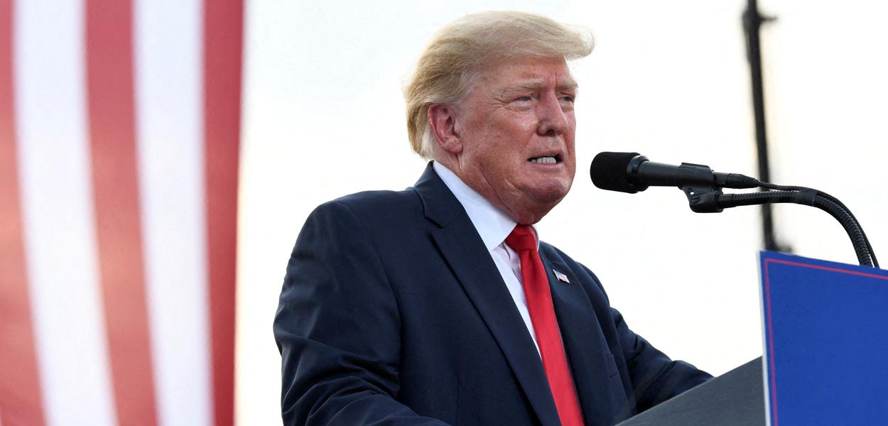 Donald Trump em Mendon 25/6/2022 (Foto: REUTERS/Kate Munsch) www.brasil247.com - Donald Trump em Mendon 25/6/2022