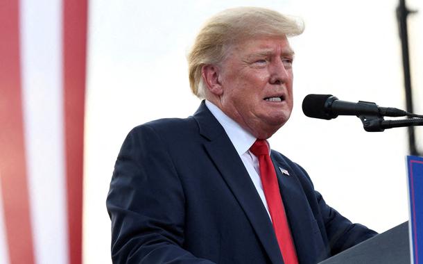 Donald Trump em Mendon 25/6/2022 (Foto: REUTERS/Kate Munsch) Donald Trump em Mendon 25/6/2022