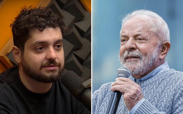 Monark e Lula (Foto: Reprodução/Youtube | Ricardo Stuckert) Monark e Lula