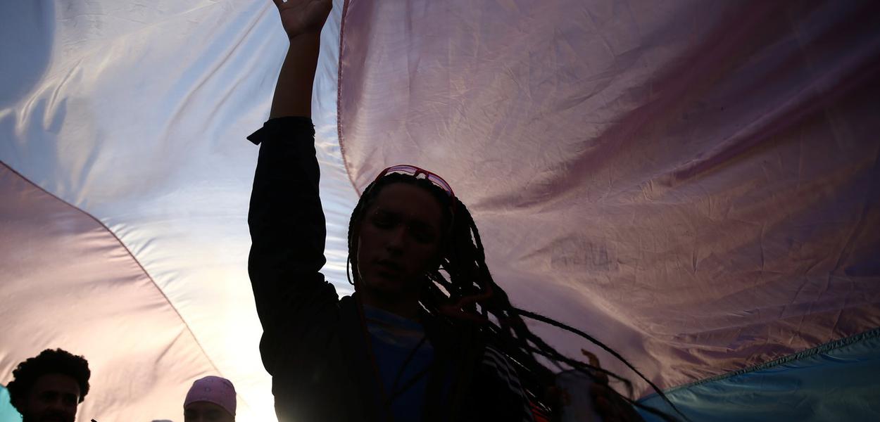 Marcha Trans em São Paulo (Foto: REUTERS/Carla Carniel) www.brasil247.com - Marcha Trans em São Paulo
