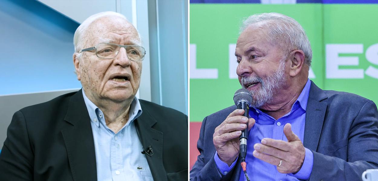Ex-ministro José Gregori e o ex-presidente Lula (Foto: Reprodução/Youtube | Ricardo Stuckert) www.brasil247.com - Ex-ministro José Gregori e o ex-presidente Lula