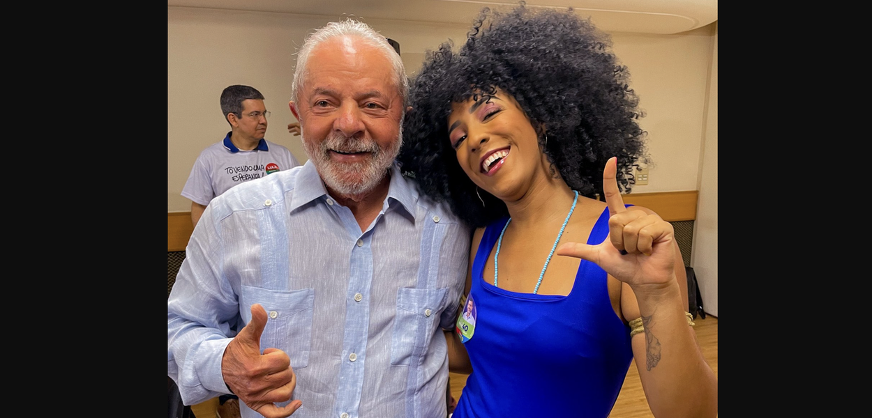 Lula e Nath Finanças (Foto: Ricardo Stuckert) www.brasil247.com - Lula e Nath Finanças
