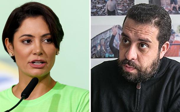 Michelle Bolsonaro e Guilherme Boulos (Foto: Isac Nóbrega/PR | Giulia Cassol/Sul21) Michelle Bolsonaro e Guilherme Boulos