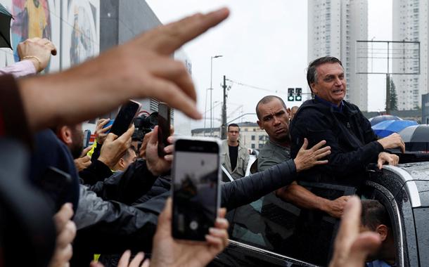 Presidente Jair Bolsonaro durante ato de campanha no Estado de São Paulo 28/09/2022 (Foto: REUTERS/Amanda Perobelli) Presidente Jair Bolsonaro durante ato de campanha no Estado de São Paulo 28/09/2022