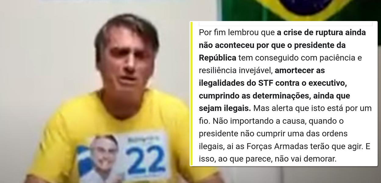 Presidente Jair Bolsonaro 11/07/2022 (Foto: Reprodução) www.brasil247.com - Presidente Jair Bolsonaro 11/07/2022