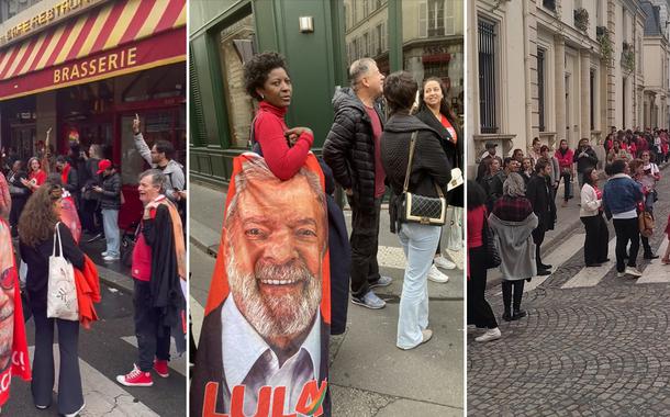 Brasileiros votam em Paris no primeiro turno (Foto: Reprodução/Twitter) Brasileiros votam em Paris no primeiro turno