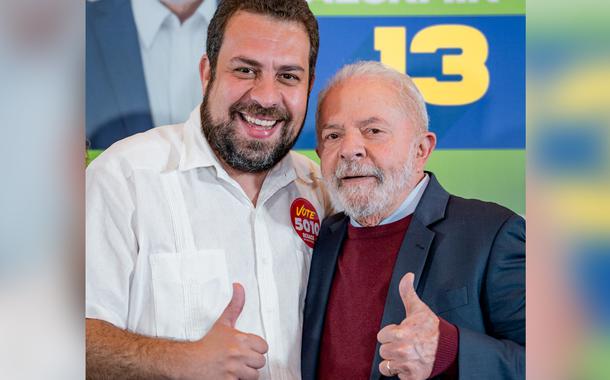 Boulos e Lula (Foto: Reprodução/Facebook) Boulos e Lula