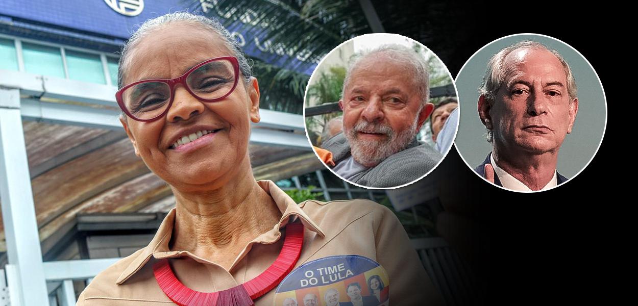 Marina Silva, Luiz Inácio Lula da Silva e Ciro Gomes (Foto: Reprodução/Facebook) www.brasil247.com - Marina Silva, Luiz Inácio Lula da Silva e Ciro Gomes