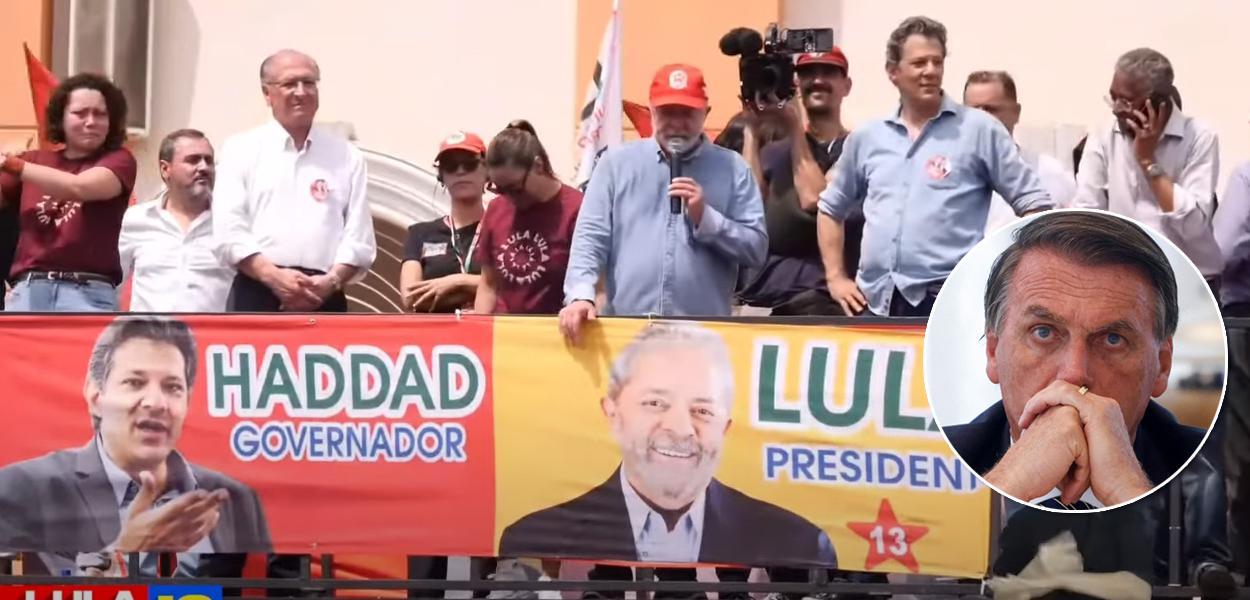 www.brasil247.com - Luiz Inácio Lula da Silva em São Bernardo do Campo e Jair Bolsonaro