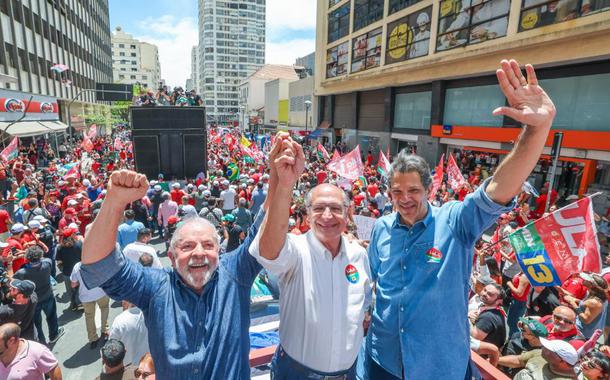 Lula, Alckmin e Haddad em Campinas (Foto: Site do Lula) Lula, Alckmin e Haddad em Campinas