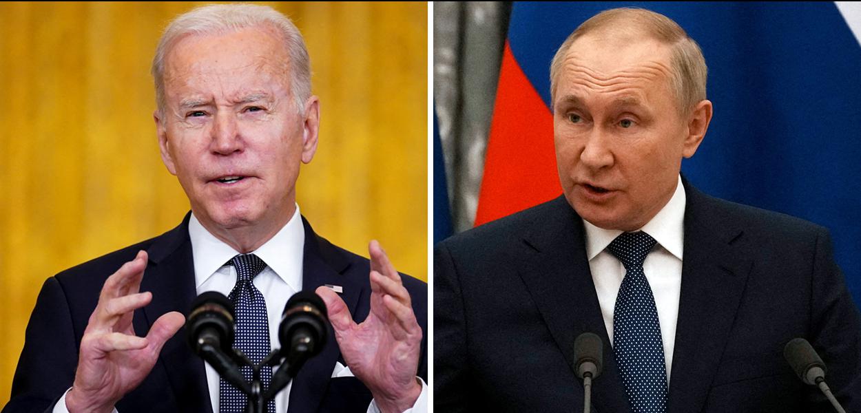 Joe Biden e Vladimir Putin (Foto: Reuters) www.brasil247.com - Joe Biden e Vladimir Putin