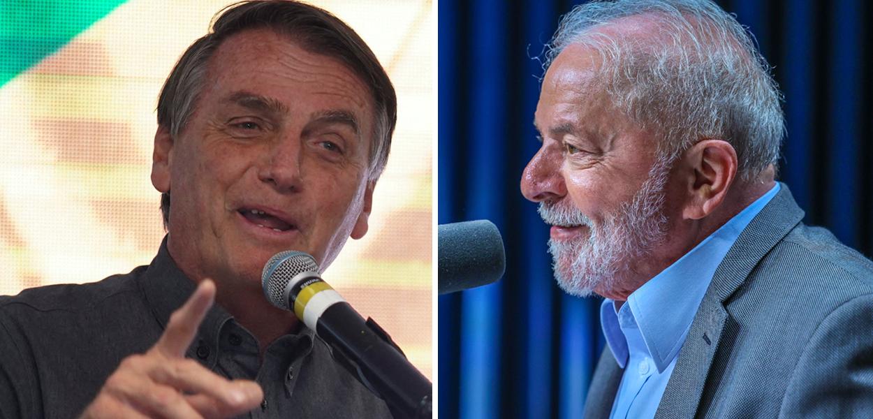 www.brasil247.com - Jair Bolsonaro (à esq.) e Luiz Inácio Lula da Silva