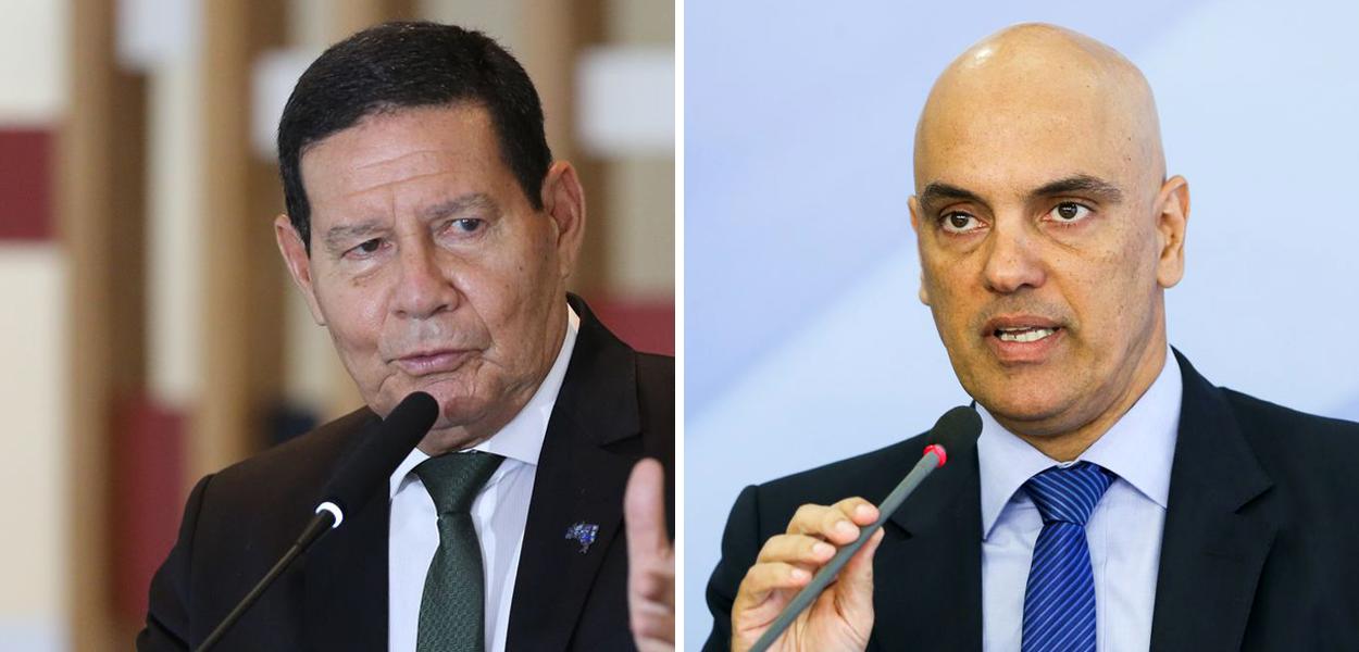www.brasil247.com - Hamilton Mourão e Alexandre de Moraes