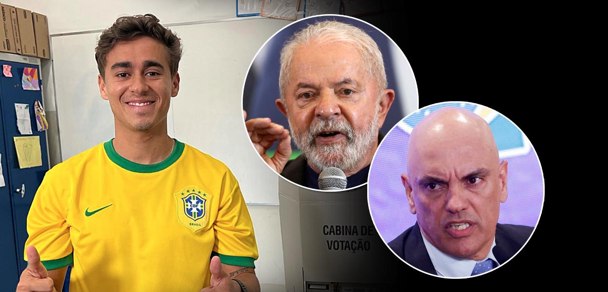 www.brasil247.com - Nikolas Ferreira, Lula e Alexandre de Moraes
