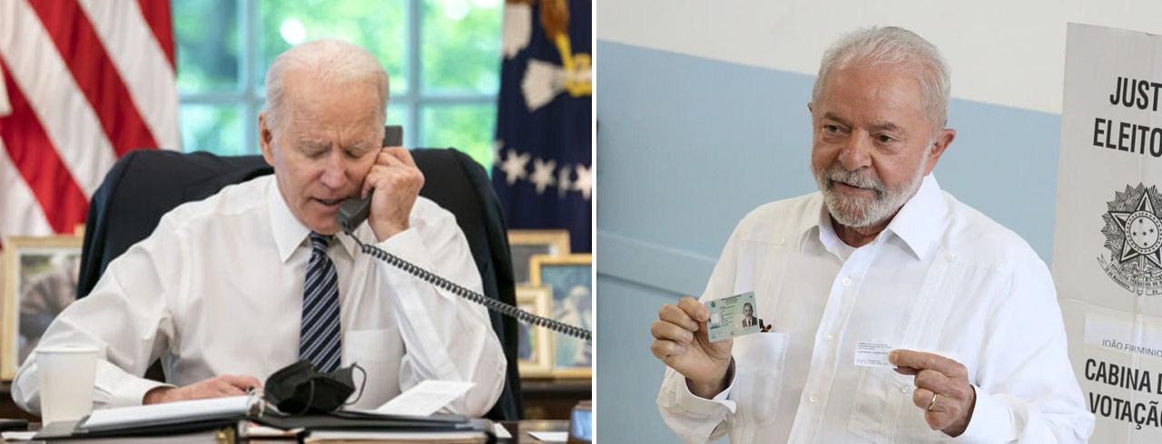 Joe Biden e Luiz Inácio Lula da Silva