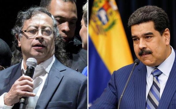 Gustavo Petro e Nicolás Maduro (Foto: Reuters) Gustavo Petro e Nicolás Maduro