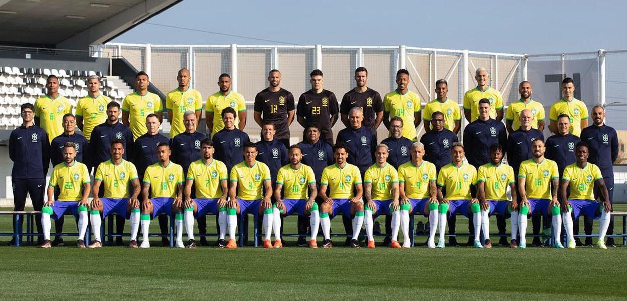 Seleção Brasileira de Futebol que vai disputar a Copa do Mundo do Catar 2022 (Foto: Lucas Figueiredo/CBF) www.brasil247.com - Seleção Brasileira de Futebol que vai disputar a Copa do Mundo do Catar 2022