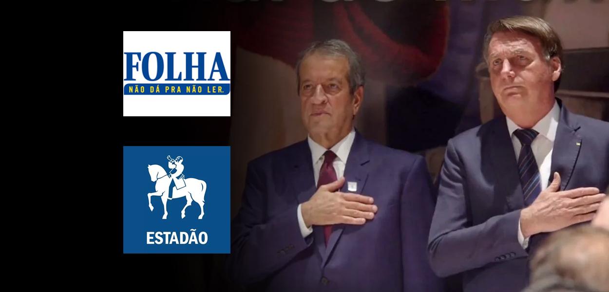 Jair Bolsonaro e Valdemar da Costa Neto (Foto: Reprodução) www.brasil247.com - Jair Bolsonaro e Valdemar da Costa Neto