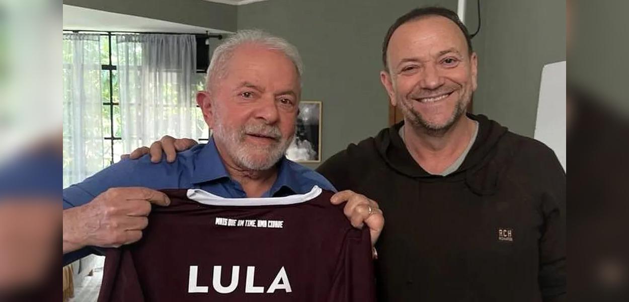 Lula e Edinho Silva (Foto: Reprodução Facebook) www.brasil247.com - Lula e Edinho Silva