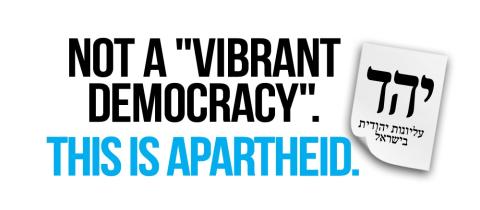 NÃO É UMA “DEMOCRACIA VIBRANTE”. ISTO É APARTHEID.
