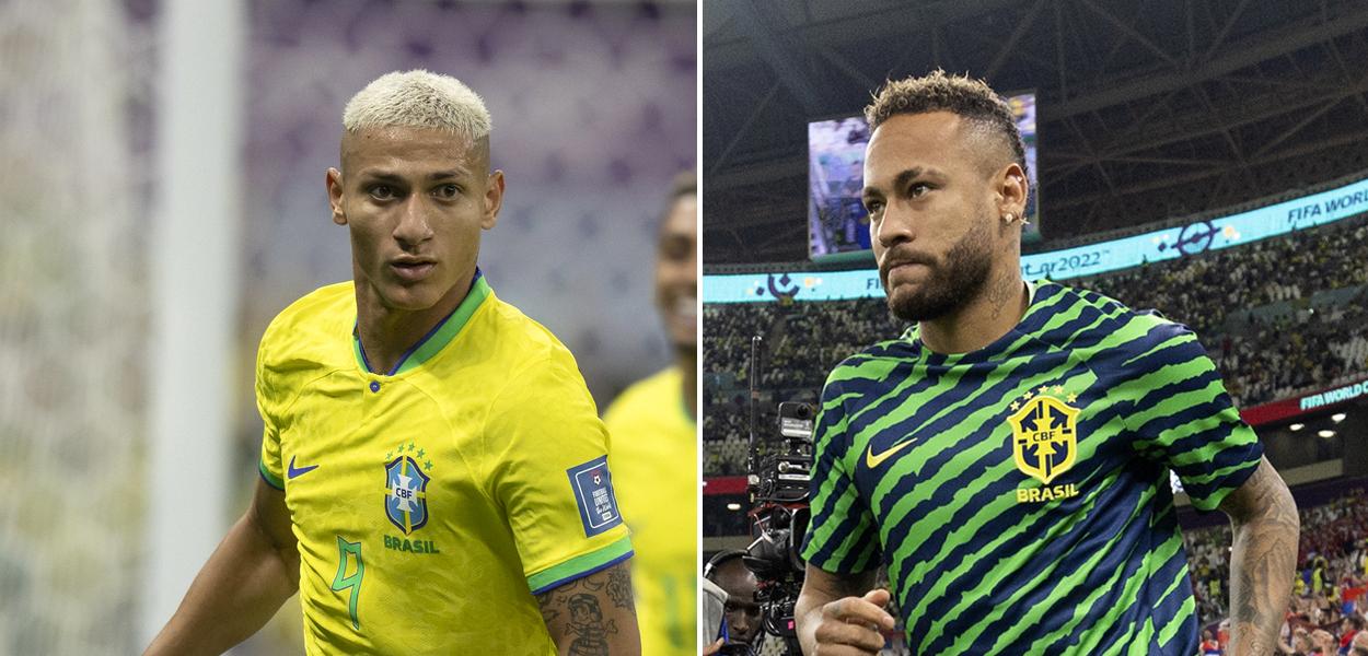 Richarlison | Neymar (Foto: Lucas Figueiredo/CBF) www.brasil247.com - Richarlison | Neymar