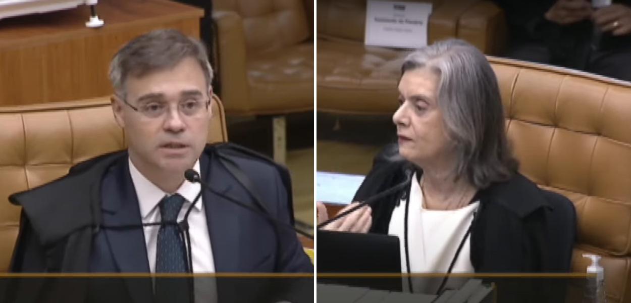 André Mendonça e Cármen Lúcia (Foto: Reprodução/Youtube) www.brasil247.com - André Mendonça e Cármen Lúcia